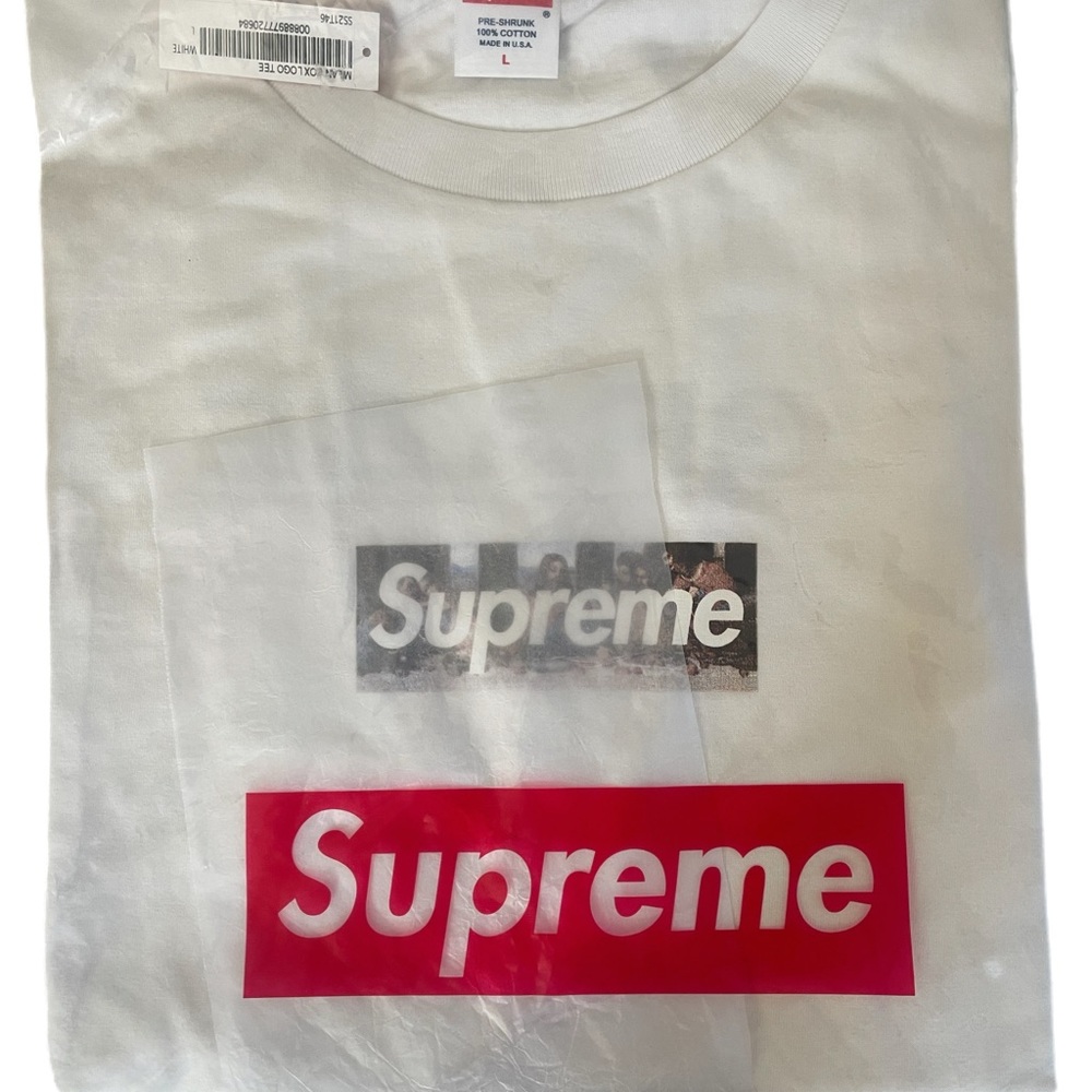 Supreme T-shirt, color, white